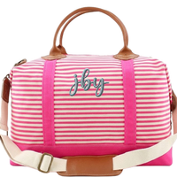 CB Station STRIPE Weekender Duffel Bag