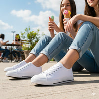 White Canvas Sneakers