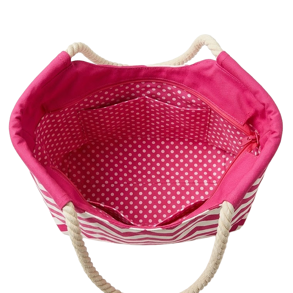 Chevron Everyday ROPE Canvas Tote Bag