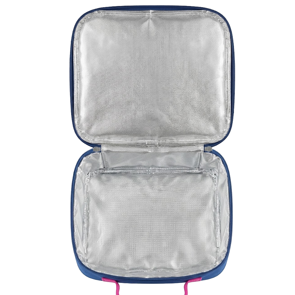 Navy & Pink POLKA DOT Lunch Box