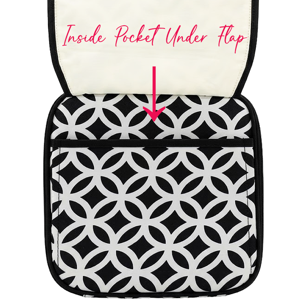 BLACK Interlocking Circle Kids Lunch Box
