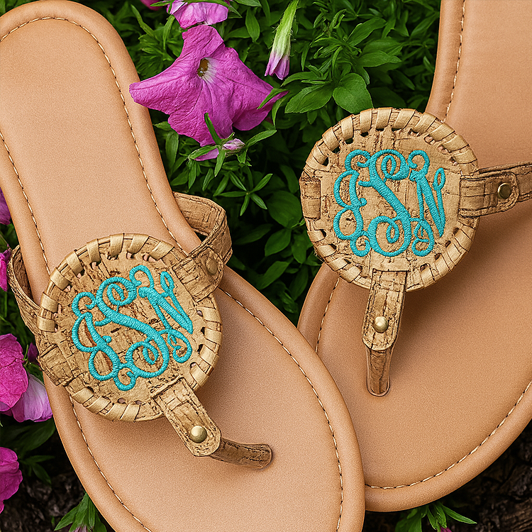 Medallion Cork Sandals