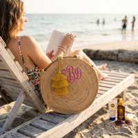 Jute Bungalow Circle Beach Tote