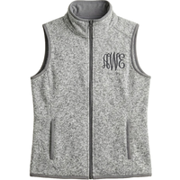 Ladies Heathered Fleece Vest