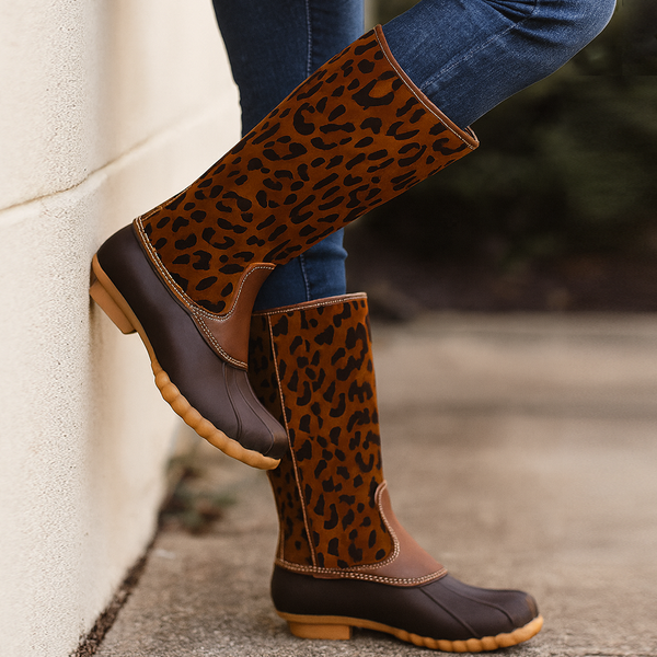 LEOPARD Duck Boots