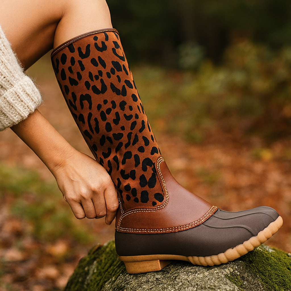 LEOPARD Duck Boots