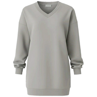 Long V-Neck Sweatshirt