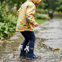 Two-Tone Kid's NAVY Rain Boots