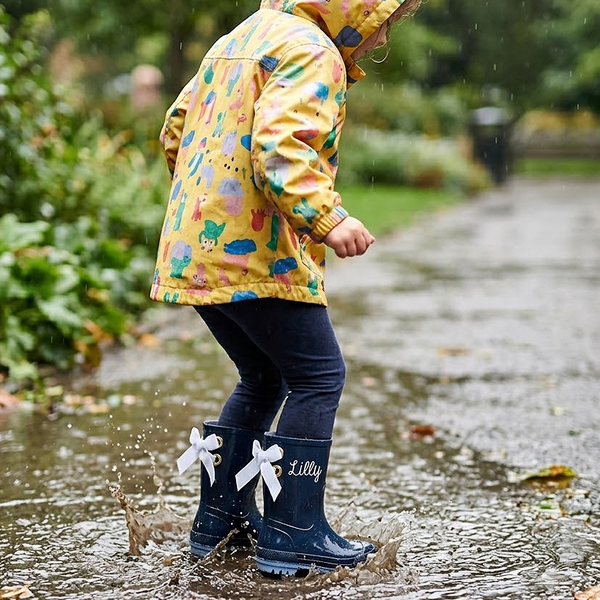 Two-Tone Kid's NAVY Rain Boots