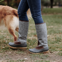 LINEN Duck Boots