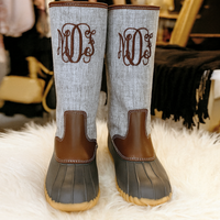 LINEN Duck Boots