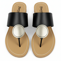 Black Flat Sandals