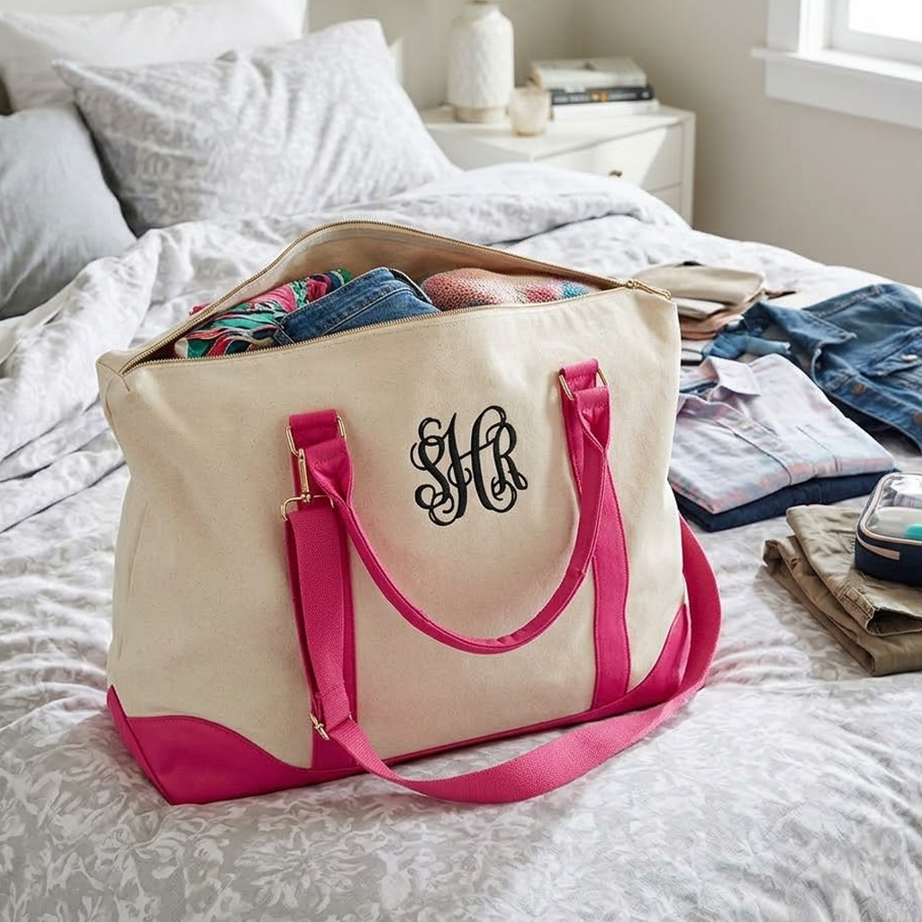 Boutique Weekender Travel Tote Bag