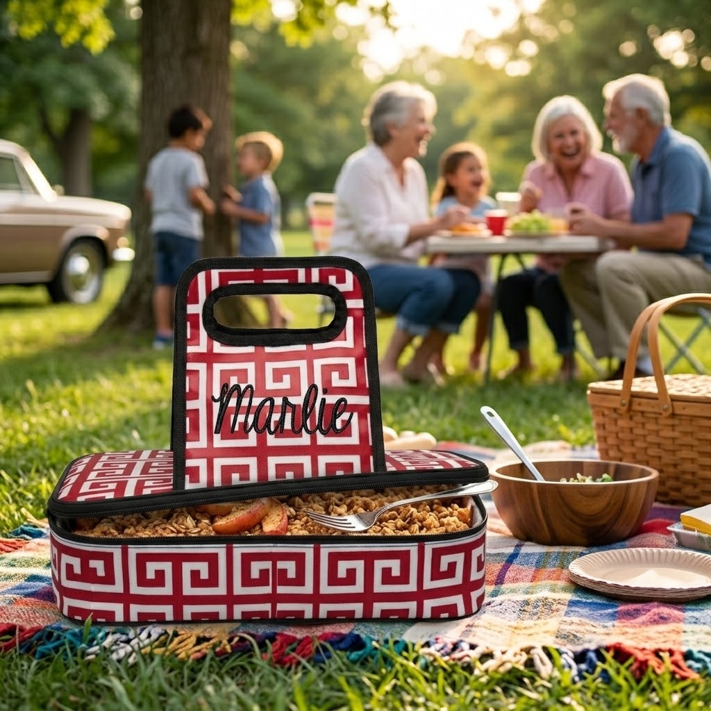Rectangle Casserole Carrier RED/Black
