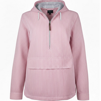 Hooded Seersucker Pullover