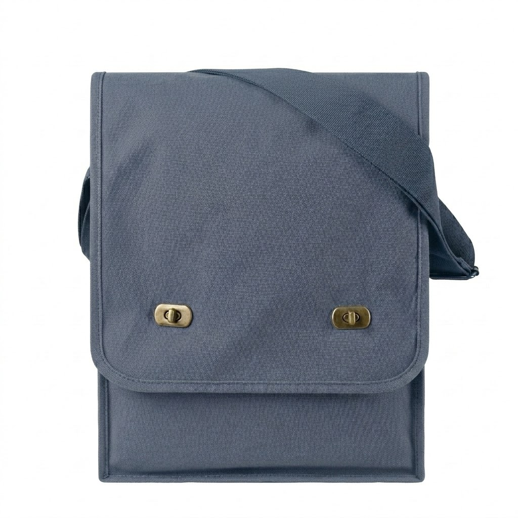Canvas Crossbody Messenger Tote Bag