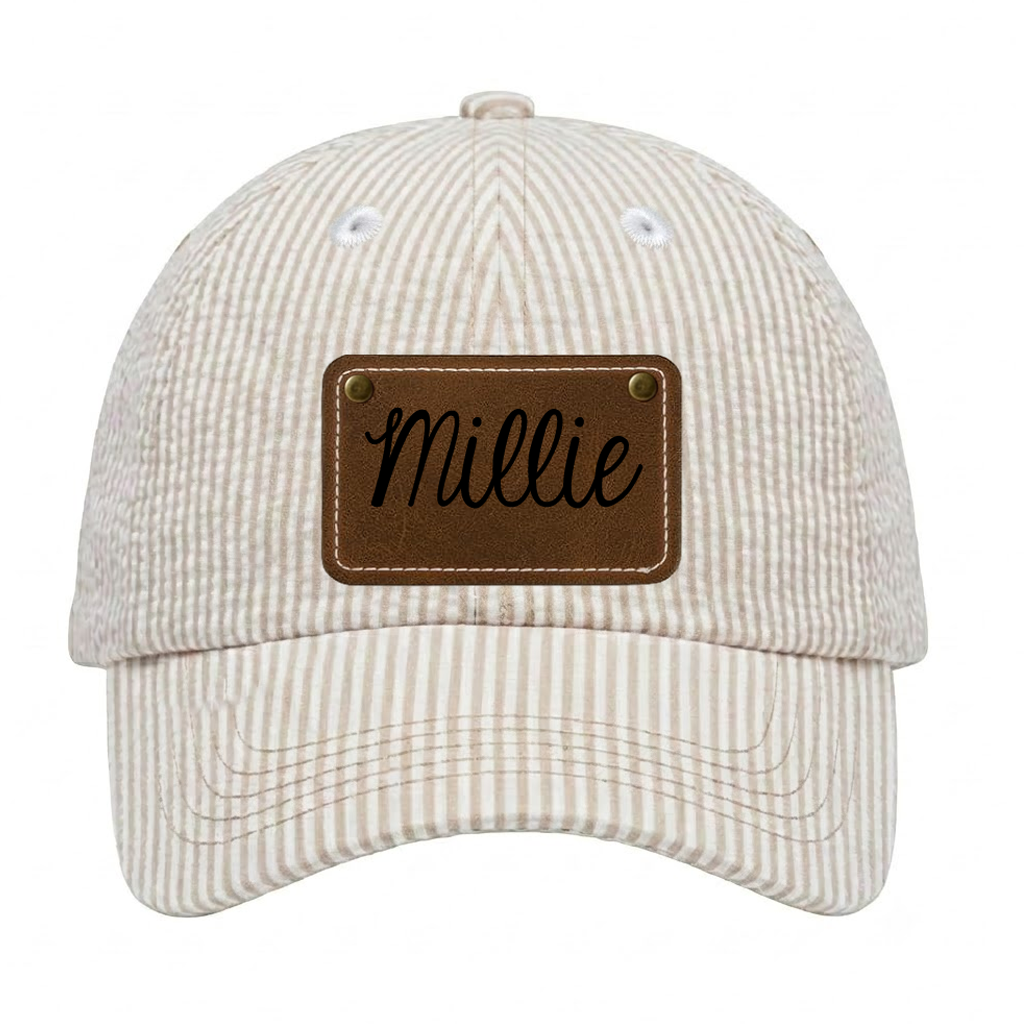 Seersucker Cabana Baseball Hat