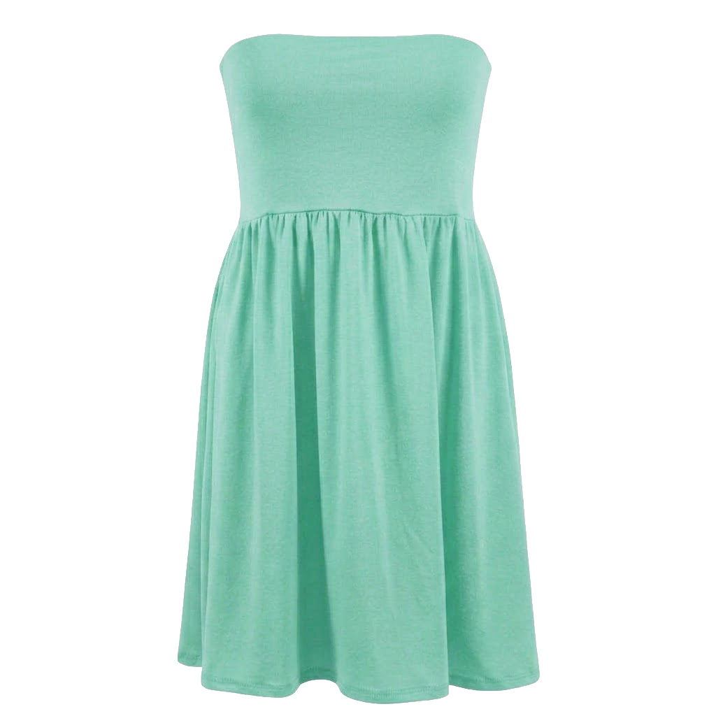 Breezy Beachside Strapless Sun Dress