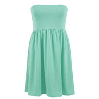 Breezy Beachside Strapless Sun Dress