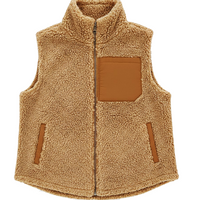 Micro Fuzzy Patch Pocket Vest