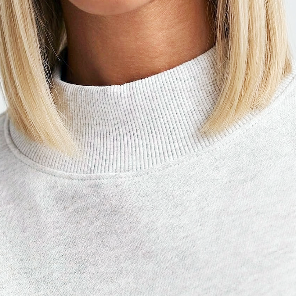 Mock Neck Long Sleeve Sweatshirt