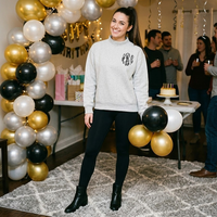 Mock Neck Long Sleeve Sweatshirt