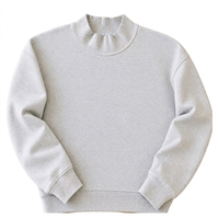 Mock Neck Long Sleeve Sweatshirt