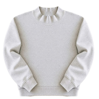 Mock Neck Long Sleeve Sweatshirt