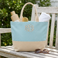 Nantucket STRIPE Canvas Tote Bag