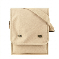 Canvas Crossbody Messenger Tote Bag