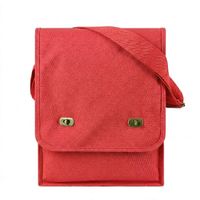 Canvas Crossbody Messenger Tote Bag