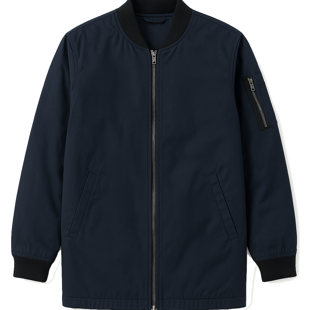 Full Zip Bomber Jacket