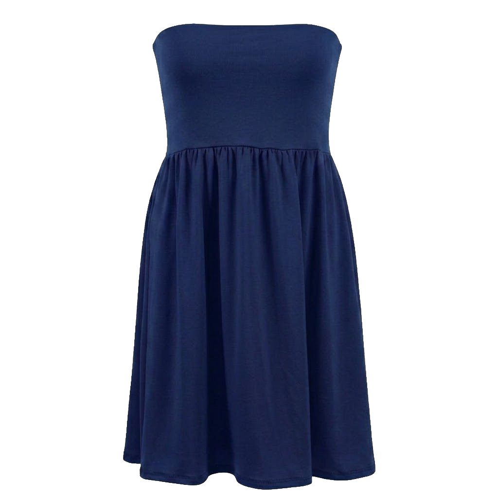 Breezy Beachside Strapless Sun Dress