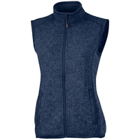 Ladies Heathered Fleece Vest