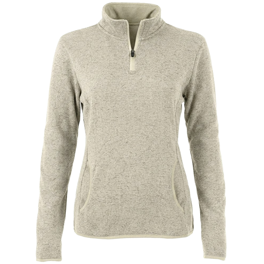 Ladies Heathered Fleece Pullover