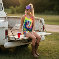Tie Dye Fringe Tank Top
