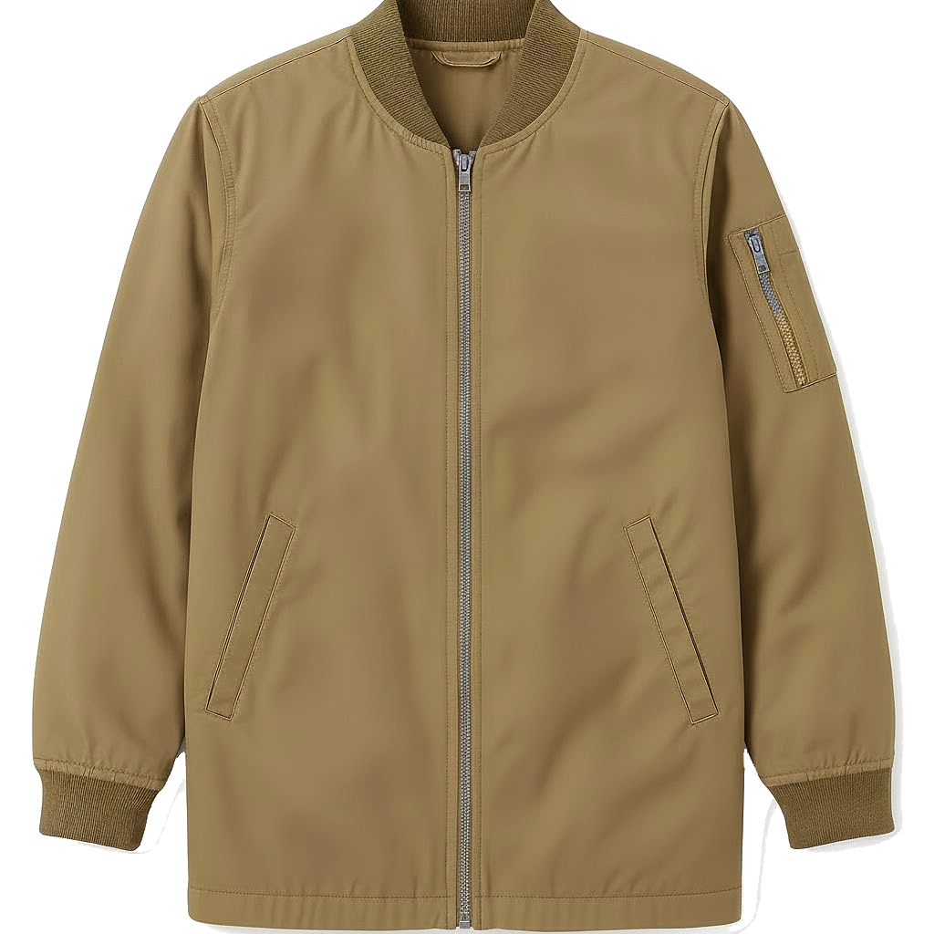 Full Zip Bomber Jacket