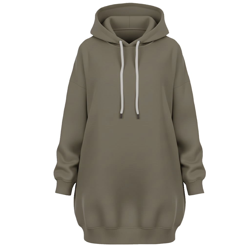 Long Hooded Sweatshirt
