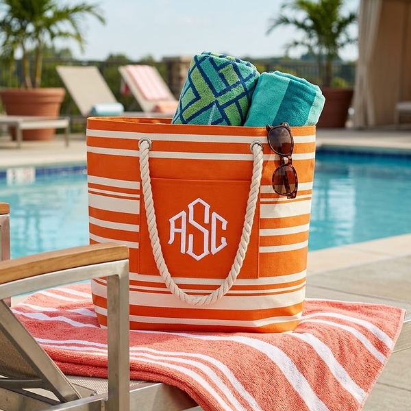 Seabrook Stripe Rope Tote Bag