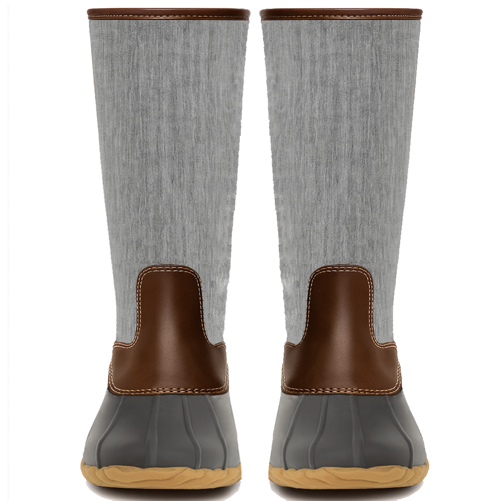 women's gray duck boots
