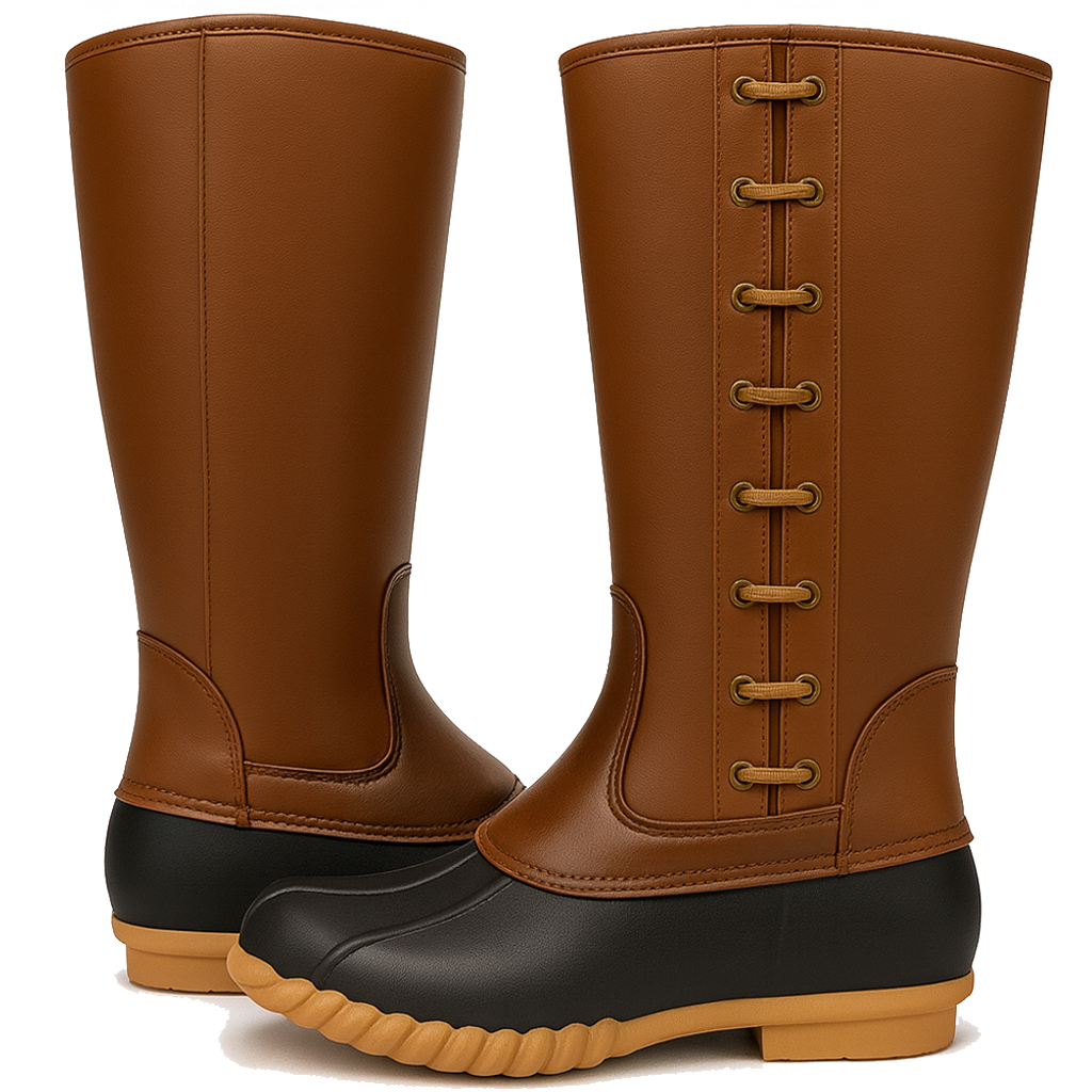 Side Lace Duck Boots