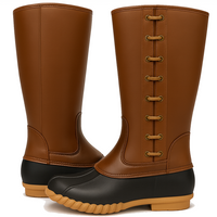 Side Lace Duck Boots