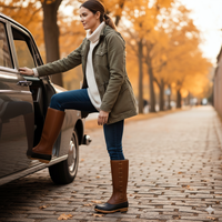 Side Lace Duck Boots
