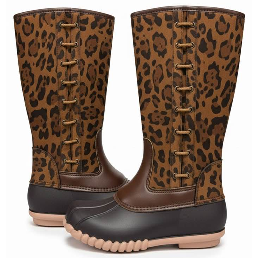 Side Lace Duck Boots