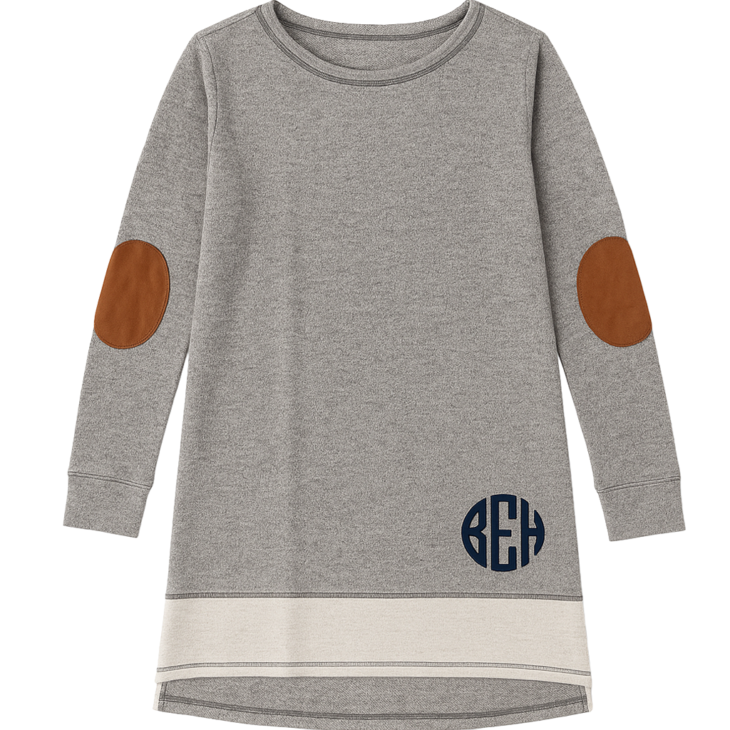 Elbow Patch Pullover Sweatshirt
