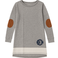 Elbow Patch Pullover Sweatshirt