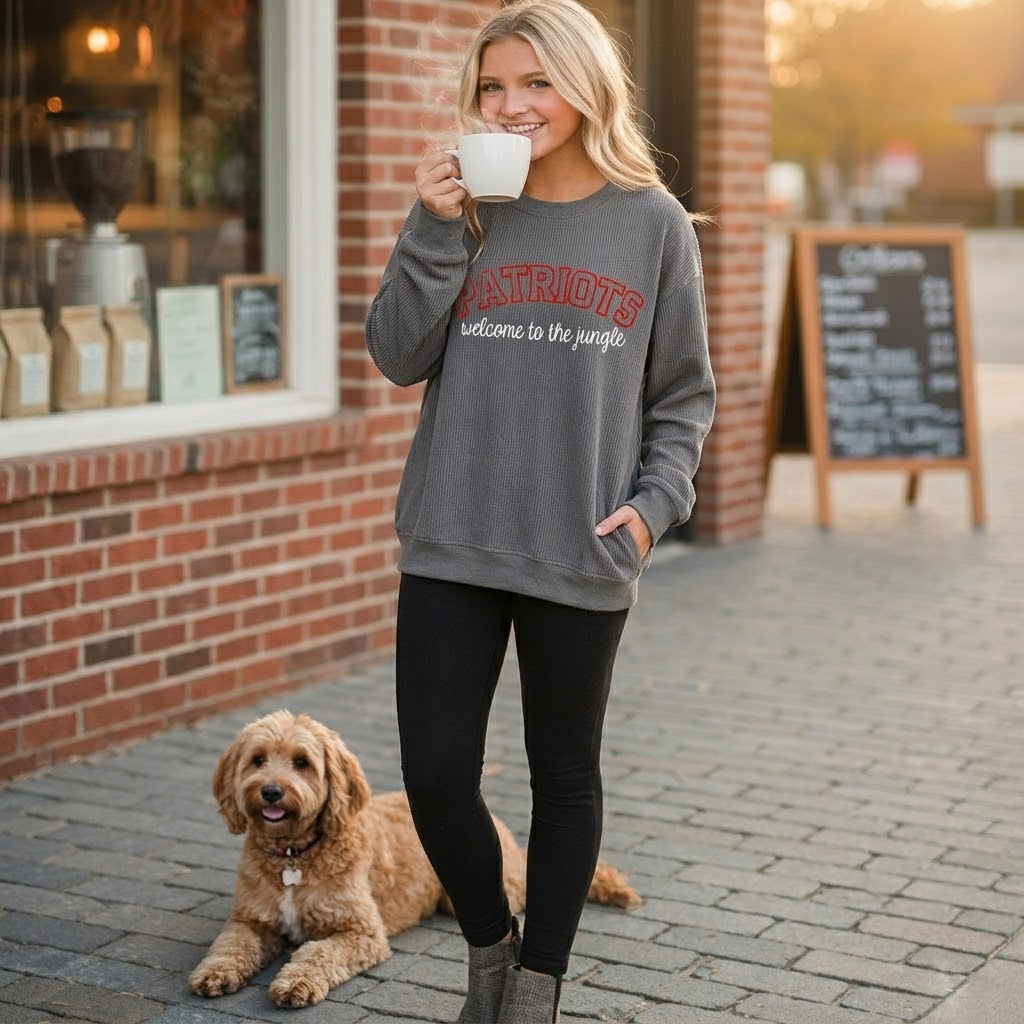 SS Corded Crew Sweatshirt