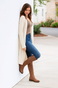Boots W/Lace Up Back