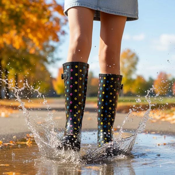Polka Dot Rain Boots