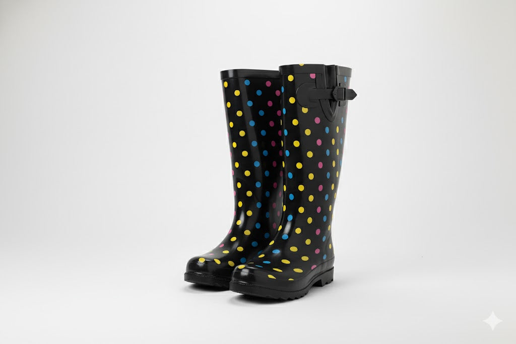 Polka Dot Rain Boots